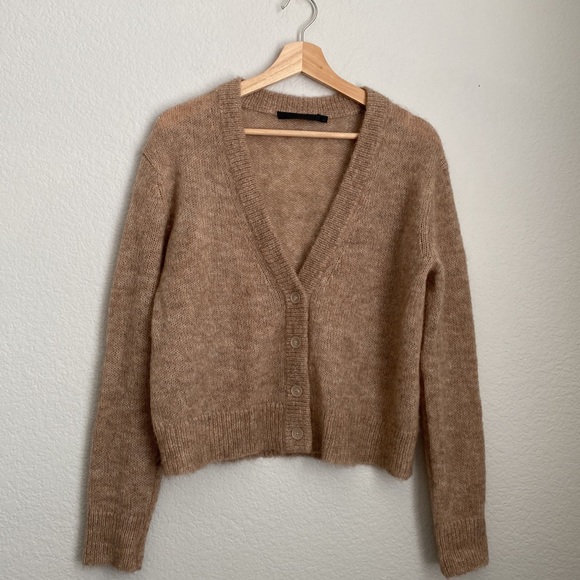Jenni Kayne Boyfriend Knit Cardigan in Almond Size Small - Picture 7 of 12